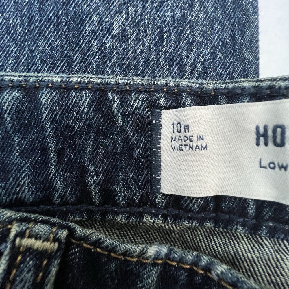 Hollister Low Rise Baggy Jeans Womens 10R W30 Blue Wide Leg Denim 100% Cotton Y2 - Picture 10 of 16